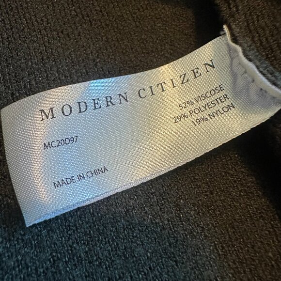 Modern Citizen Green Sweater Dress Off-Shoulder Long Sleeve Stretch Size Medium - Picture 11 of 12